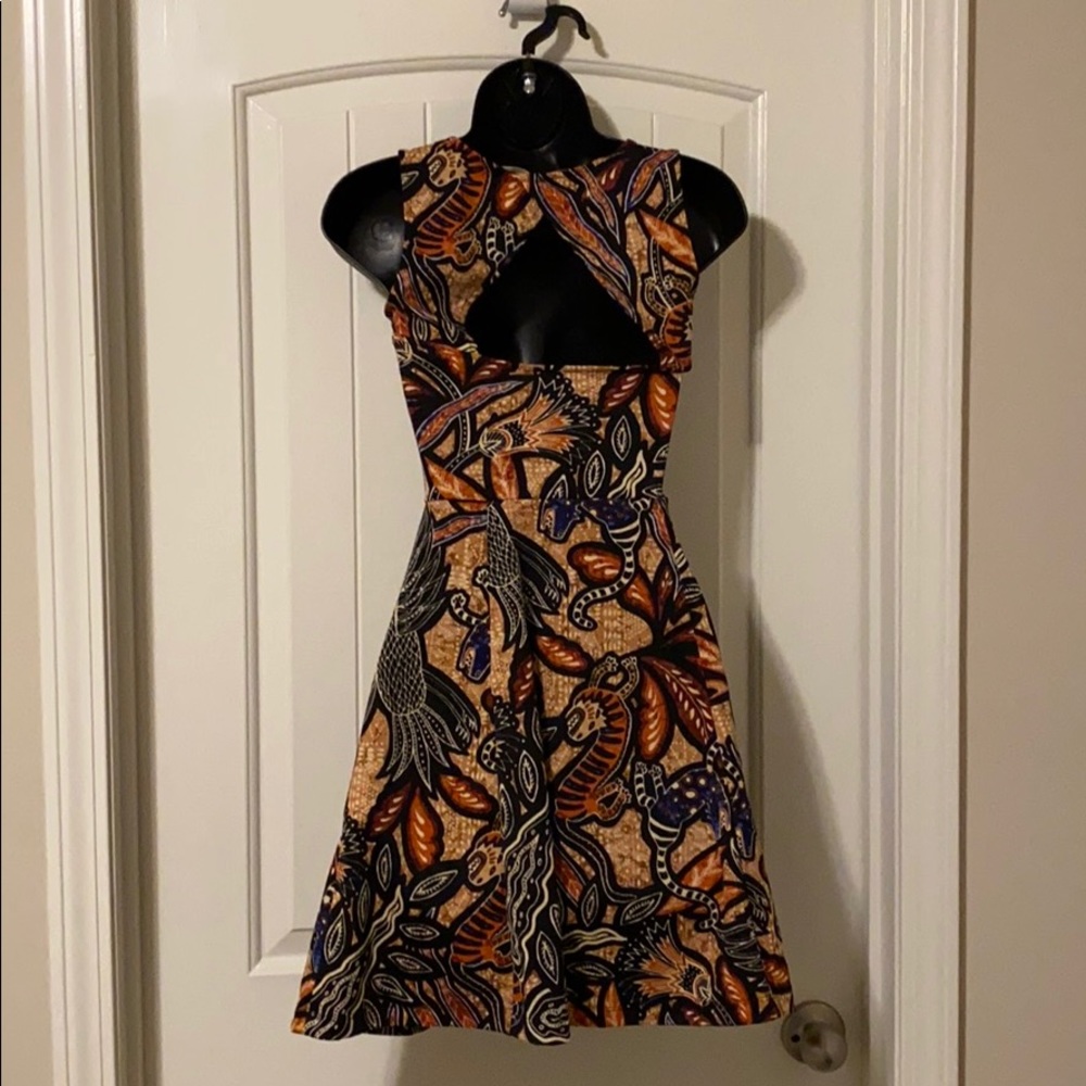 Knee Length multi colored dress